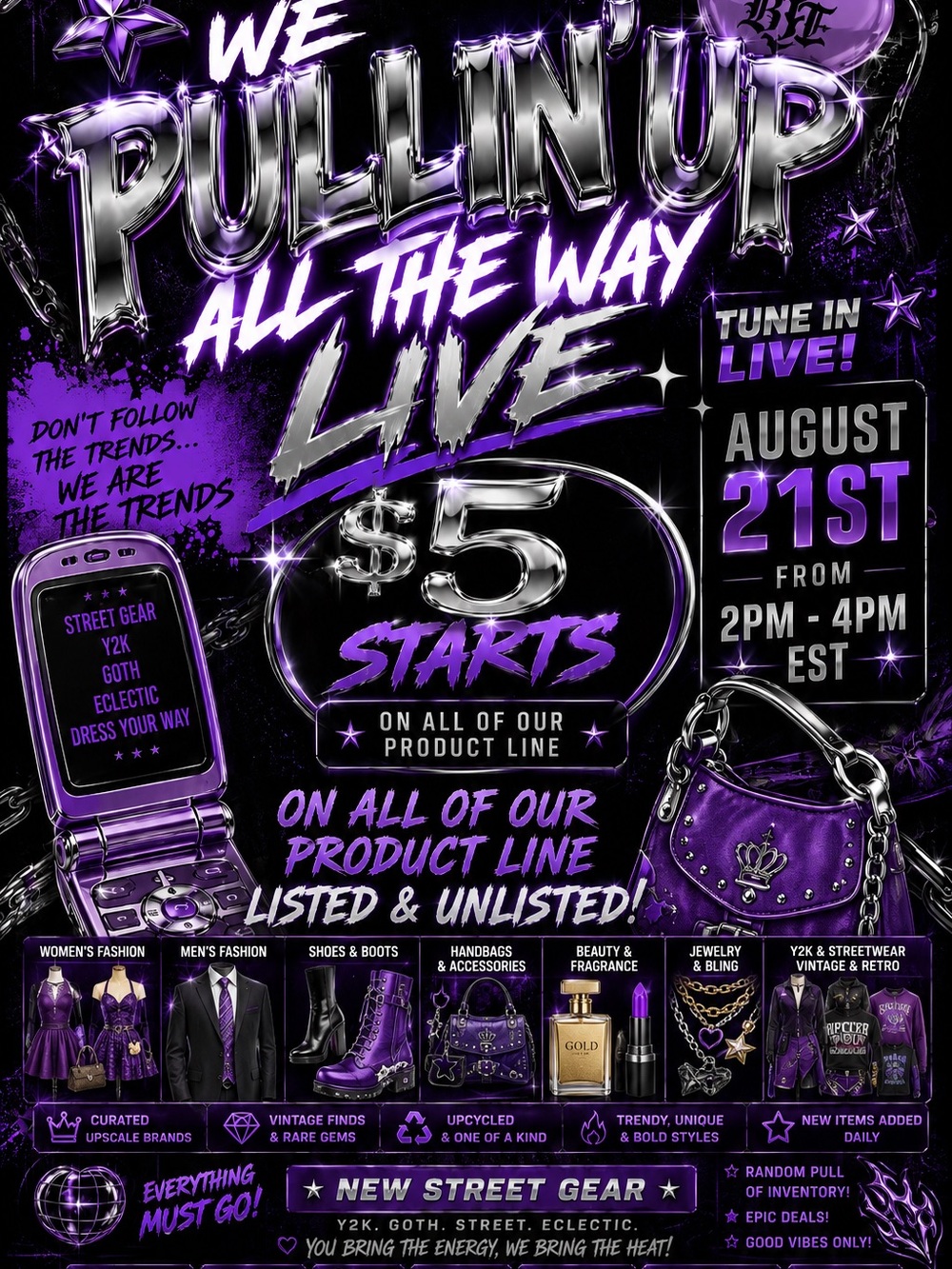 Purple Live Event Graphic Phone Case Accessory - Unbranded
